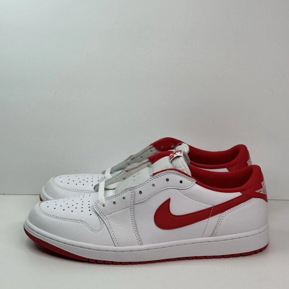 Air Jordan 1 Low Retro University Red White CZ0790-161 US Size 13 AJ1 i ii iii v - Picture 7 of 16